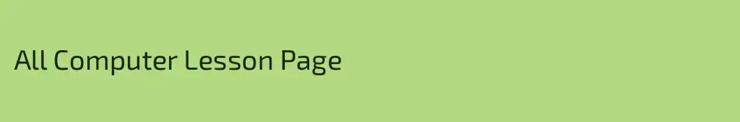 All Computer Lesson Page